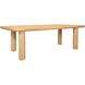 Anders 76 X 39 inch Natural Dining Table, Small